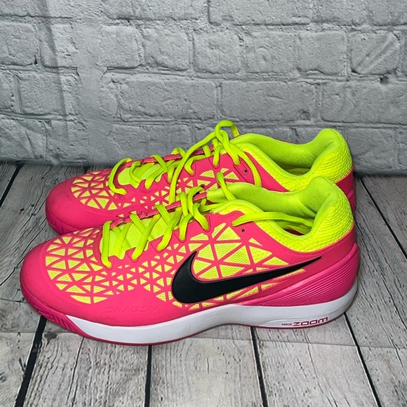 Nike Shoes - Nike Zoom Cage 2 Athletic Shoes Womens Size 10 Flourescent Pink Yellow